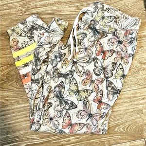 P.J. Salvage Butterfly Print Pajama Pants - Multicolor